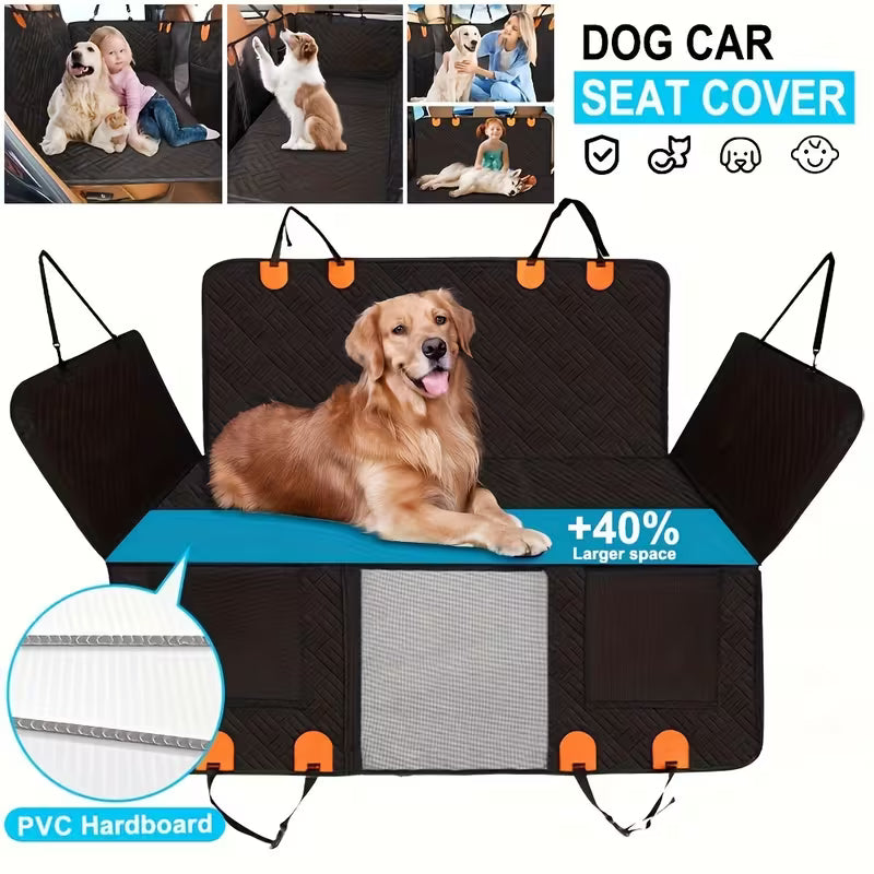 Australia Shop™ – Waterproof Dog Car Seat Hammock with Side Flaps (Hard Base)