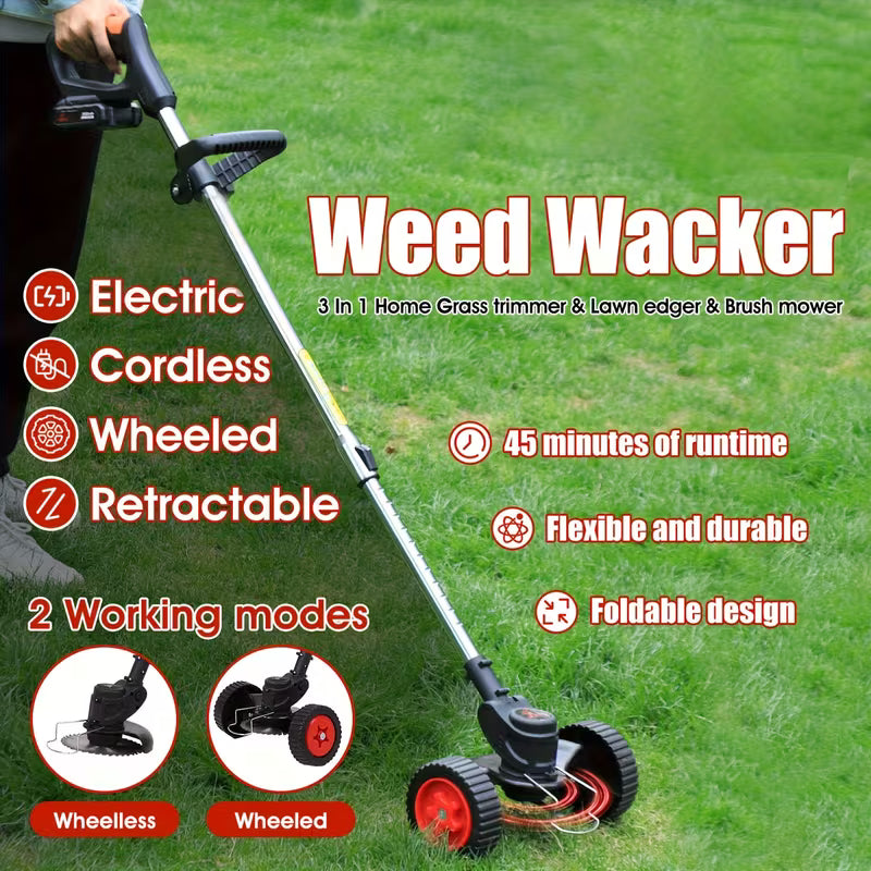 Australia Shop™ – 36V Electric Grass Trimmer & Multi-Blade Cutting Kit