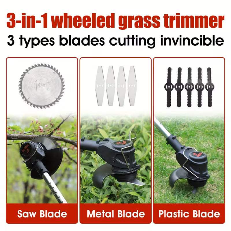 Australia Shop™ – 36V Electric Grass Trimmer & Multi-Blade Cutting Kit