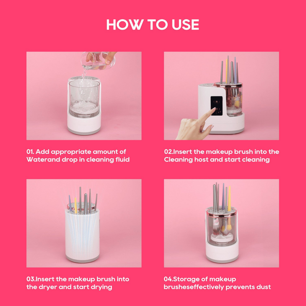 Australia Shop™ Electric Makeup Brush Cleaner & Dryer – Fits All Brush Types