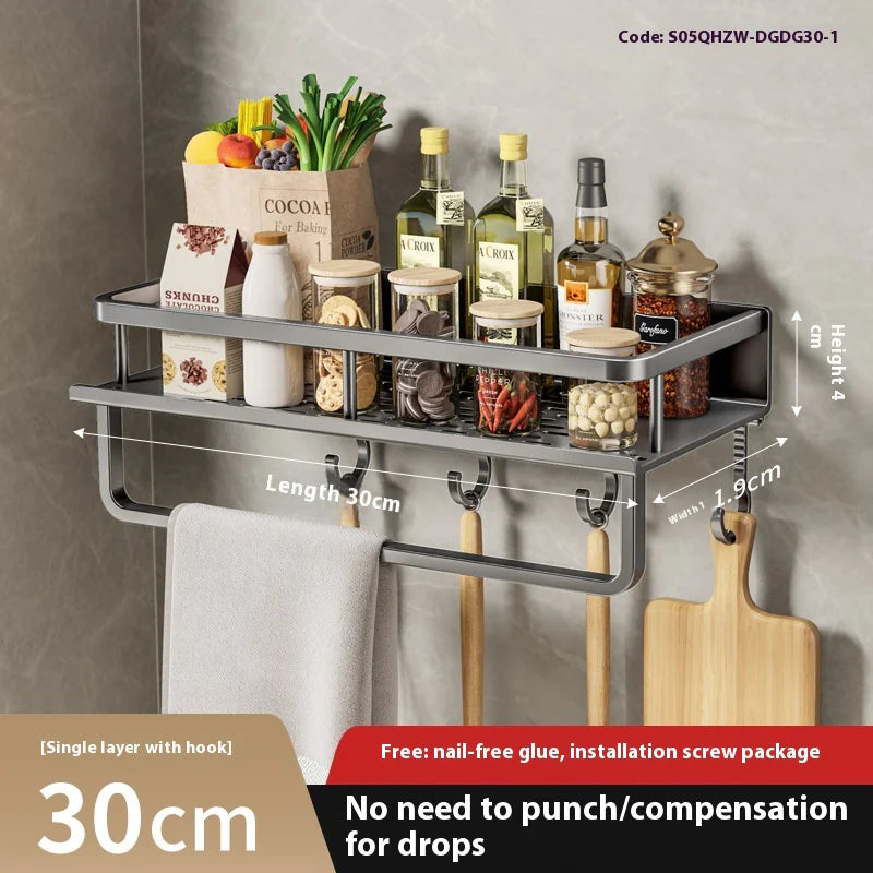 Australia Shop™ – Wall-Mounted Multi-Tier Kitchen Storage Rack